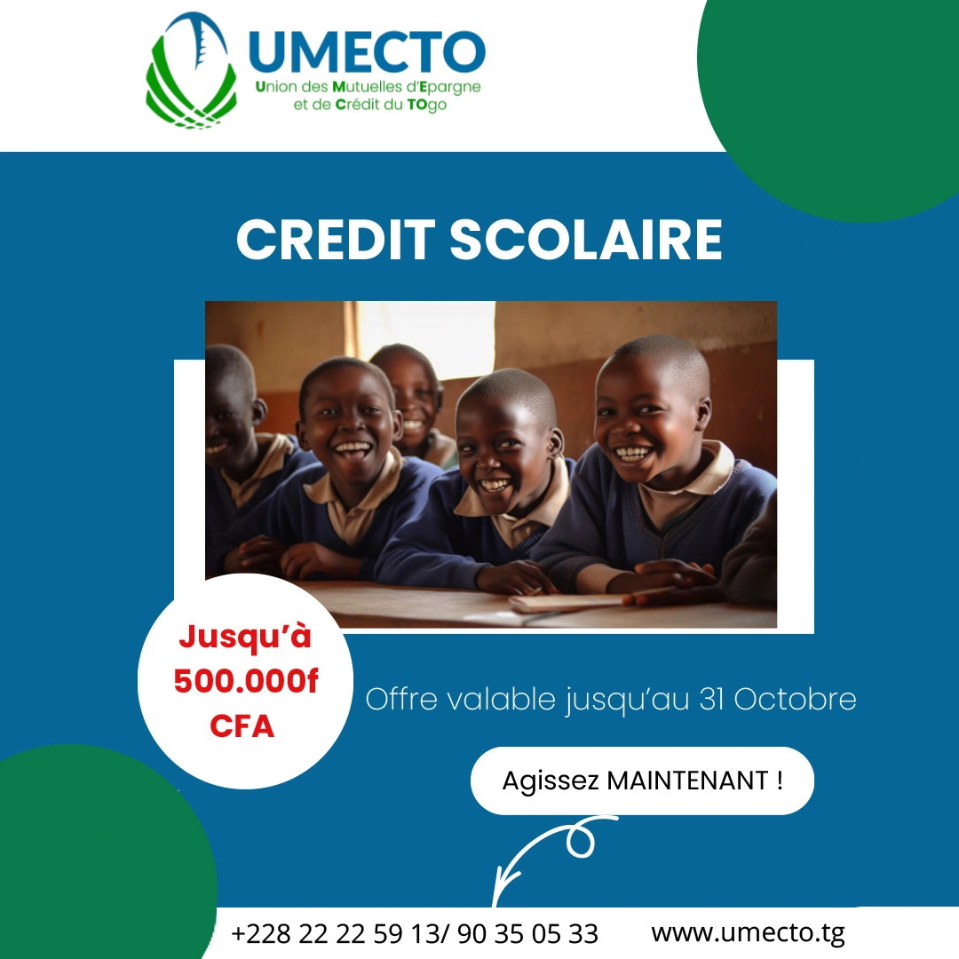Crédit Scolaire UMECTO : Parce que l’éducation ne peut pas attendre